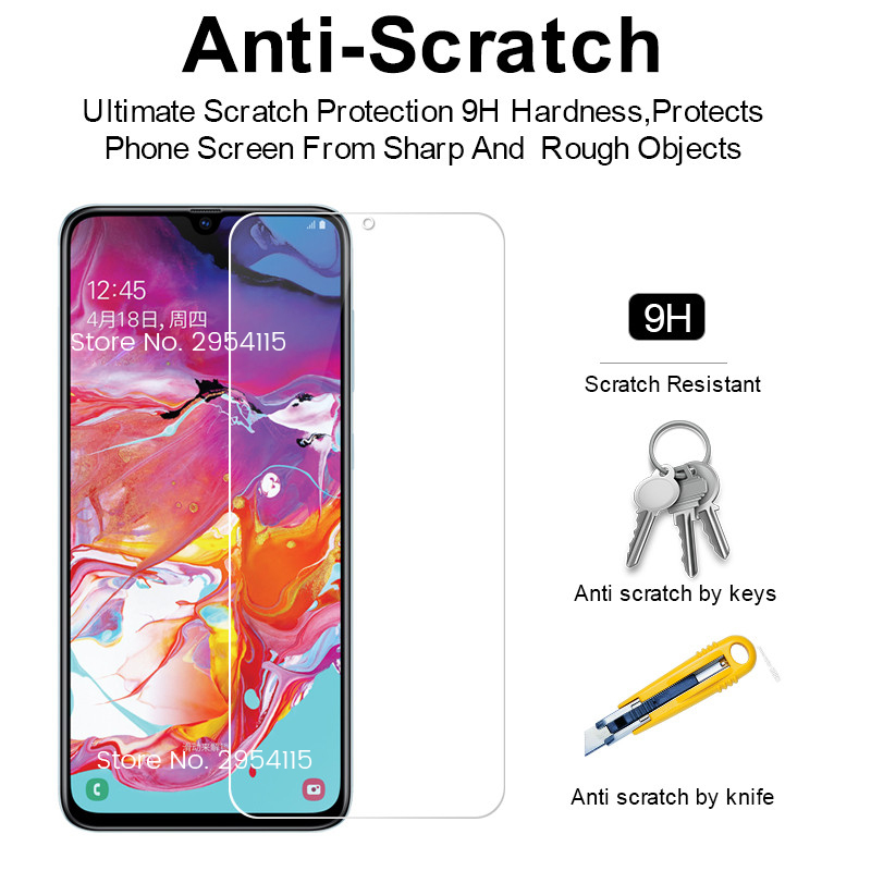 3PCS protective glass for samsung galaxy a20 a20e screen protector tempered glass for samsung a50 a30 a70 a40 a60 a80 a90 film