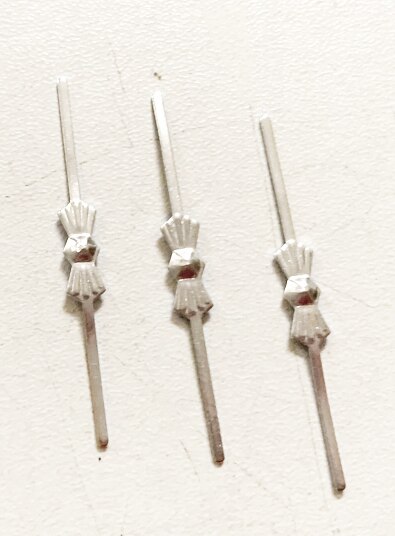 1000PCS CHANDELIER LAMP PARTS CRYSTAL BEAD METAL CONNECTOR GOLDEN BOWTIE PIN: Silver