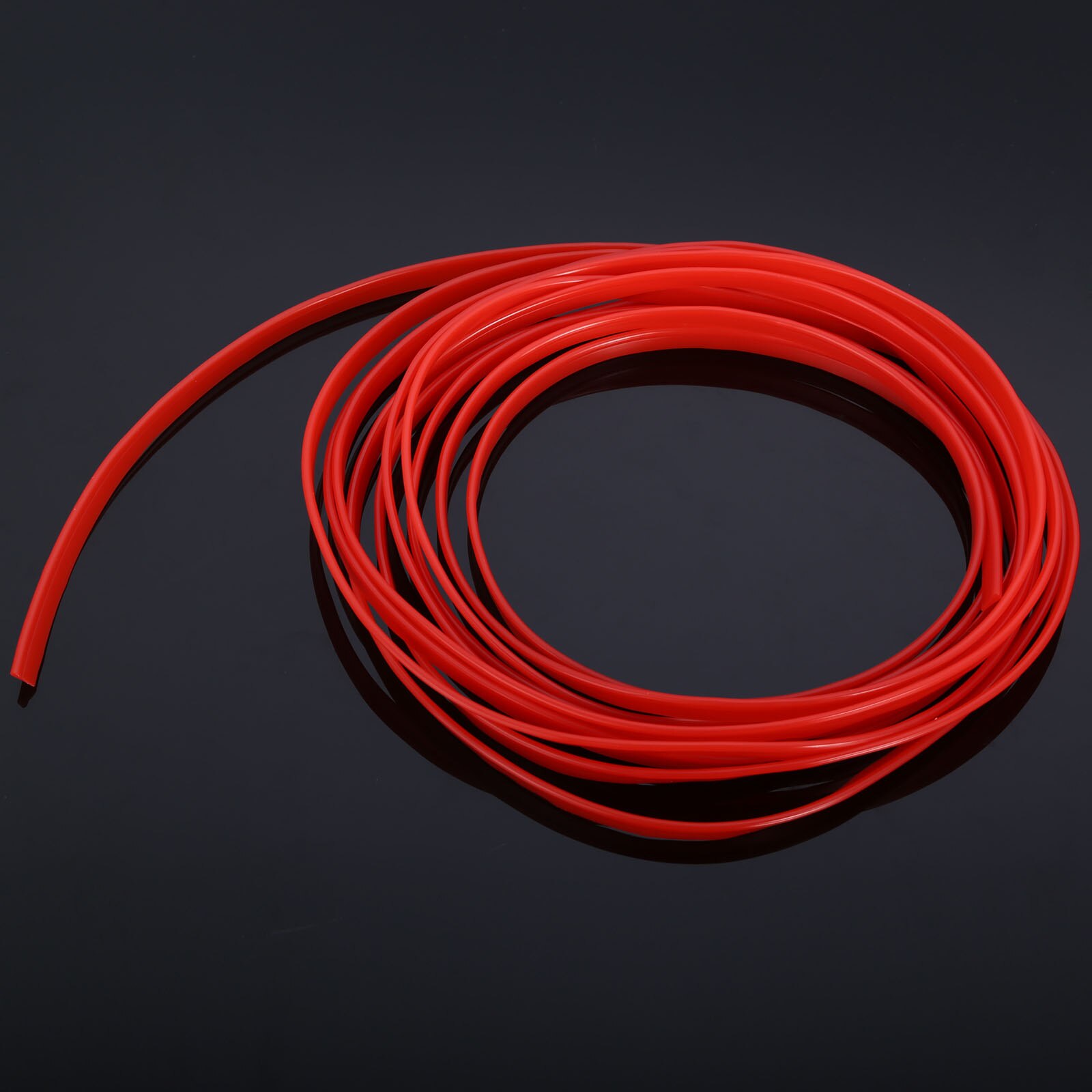 5m Car Styling Interior Matte Red Trim Strip Moulding Trim DIY Stickers Auto Decorative Strips Line Decoration