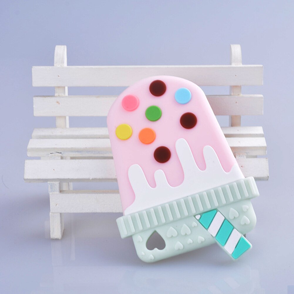 Baby Beißring Spielzeug Silikon Milch Tee Förmigen Zahnen Spielzeug Schmerzen Relief Neugeborenen Infant Kauen Ausbildung Molaren Spielzeug Rosa