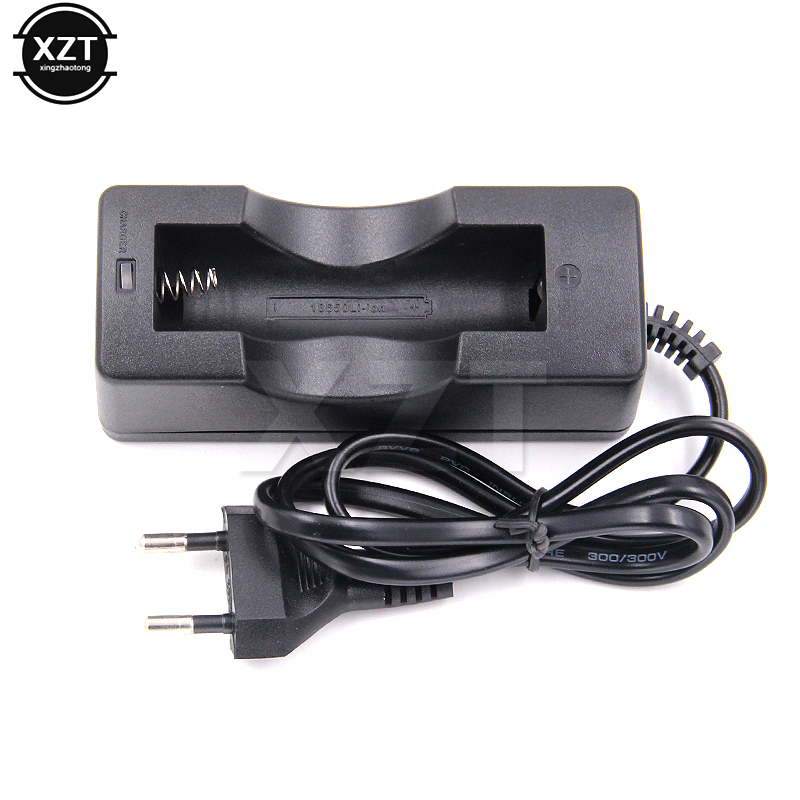 Wiederaufladbares Reise-Ladegerät für 18650 Li-Ionen-Akku, Aufbewahrungsbox, EU-uns-Stecker, AC-Wandladegerät, geschützter Adapter