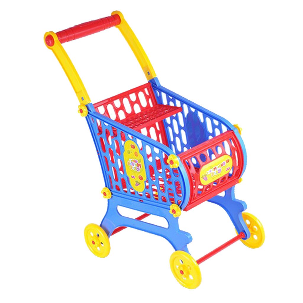 52Cm Simulatie Plastic Winkelwagen Kruidenier Speeltoestel Voor Babypop Toebehoren