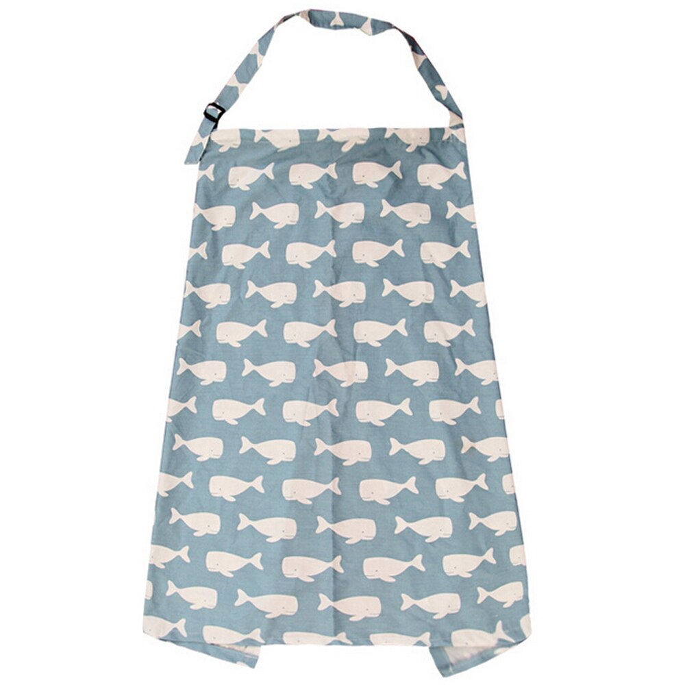 Breastfeeding Cover Feeding Baby Nursing Apron Women Mum Shawl Clothes Outdoor Nursing Cover Up: Blue whale