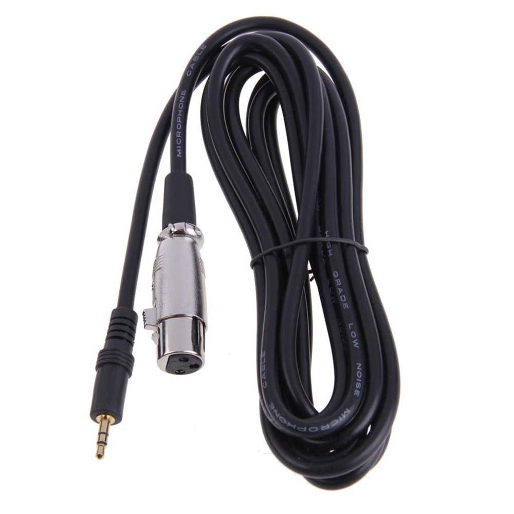 3 Pin Female To Right Angle 1/8 XLR3F To Right-angle 3.5 Mm TRS For DV Camera/ Microphone Mic Stereo Jack Mic Cord Cable
