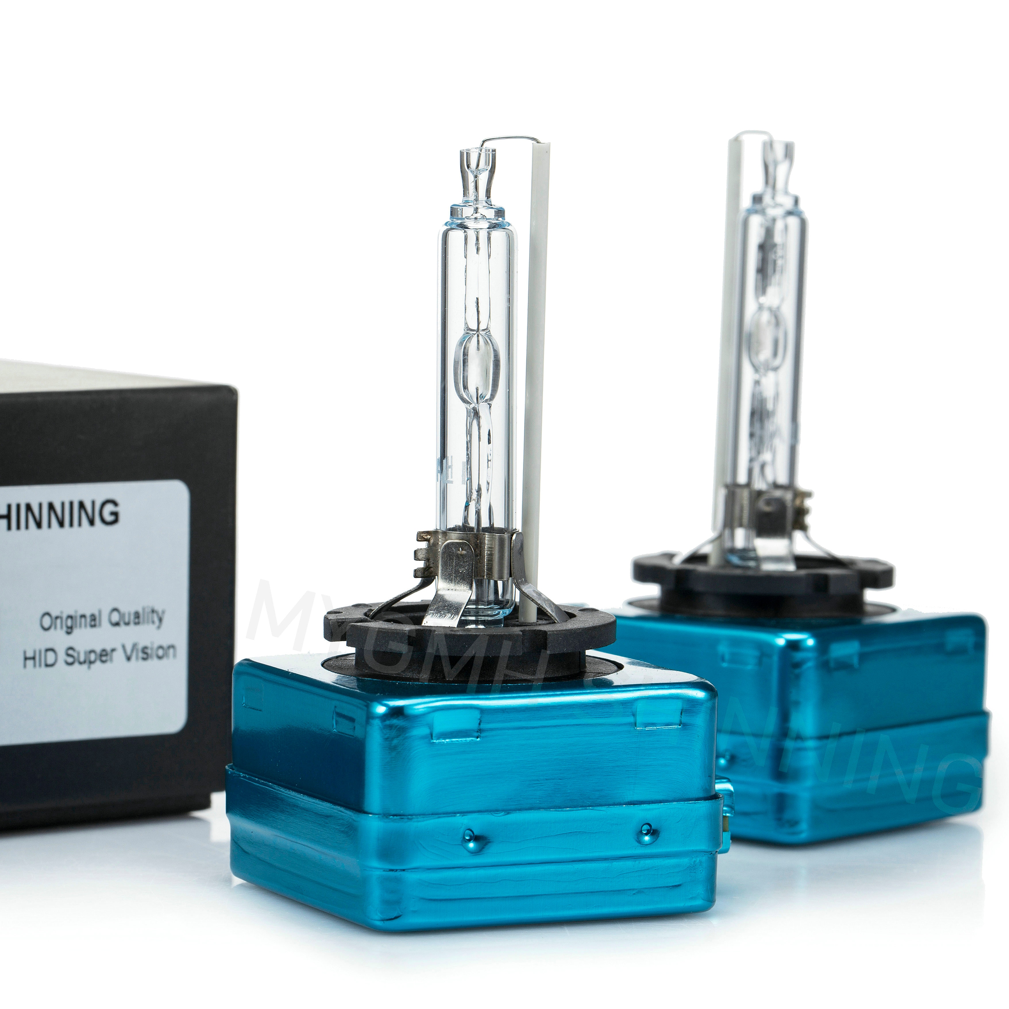 Qiilu 2 Stuks D2S 6000K 35W Xenon HID Koplamp – Heldere 10000 Uur Lange Levensduur – Waterdicht & Schokbestendig – Auto