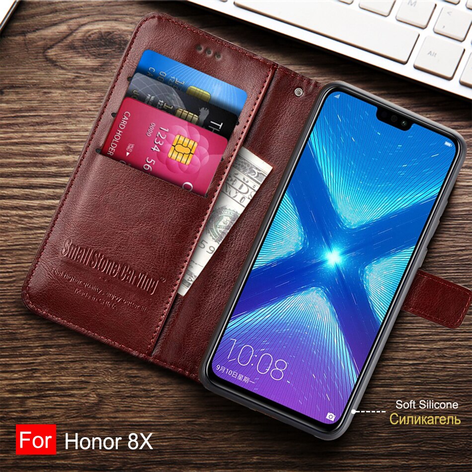 For Huawei Honor 8X Case Cover For Honor8x Case Cute Silicone Magnetic case For Huawei Honor 8X 8 X Phone cover with card slots