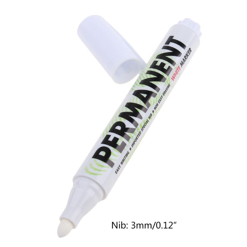 Rotulador blanco para pintar al óleo, rotulador para neumáticos de coche, resistente al agua, pintura, Graffiti