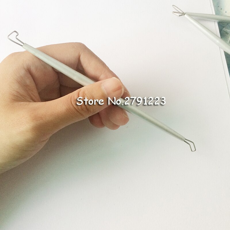 7Pcs/set Stainless Steel Aluminum Polymer Clay Tools Pottery Ceramic Sculpting Tools Carving Wire End Ribbon Tools 14 head