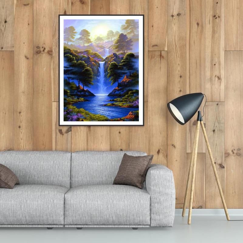5D DIY Volledige Boor Diamant Schilderij Landschap Kruissteek Mozaïek Craft Kits Diamant Schilderij Tekening voor Thuis en Party Decor