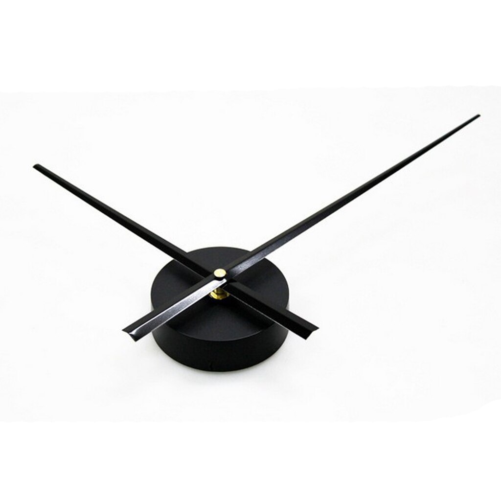 Modern 3D Clock Hands Movement Time for Art Wall Clock House DIY Room Home Decor Battery Operated Big Needles Analogue: Black
