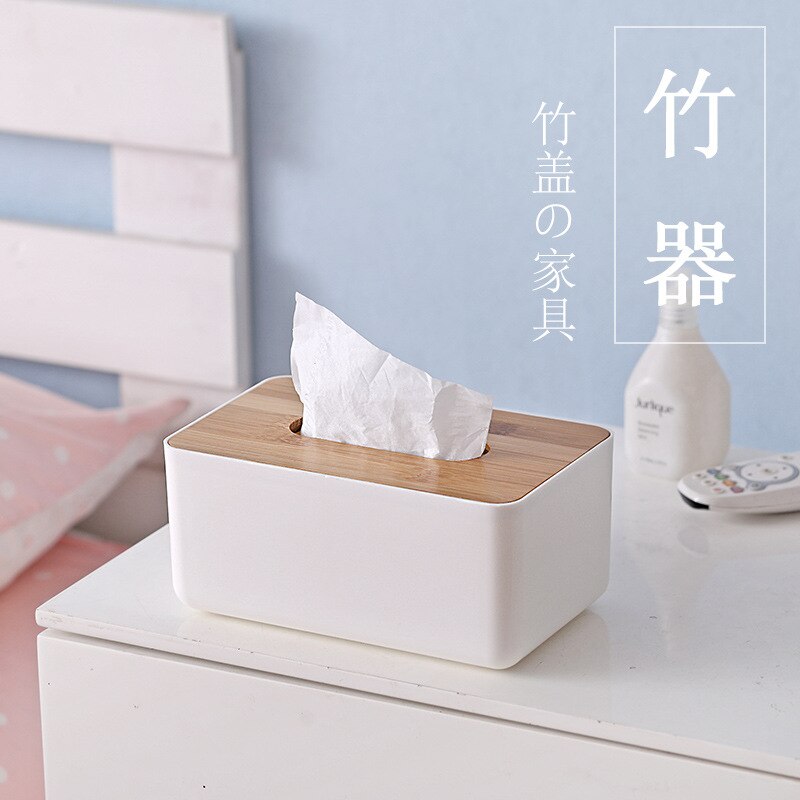 Tissue Box Wooden Cover Toilet Paper Box Solid Wood Napkin Holder Case Simple Stylish Tissue Paper Dispenser Home Car Organizer