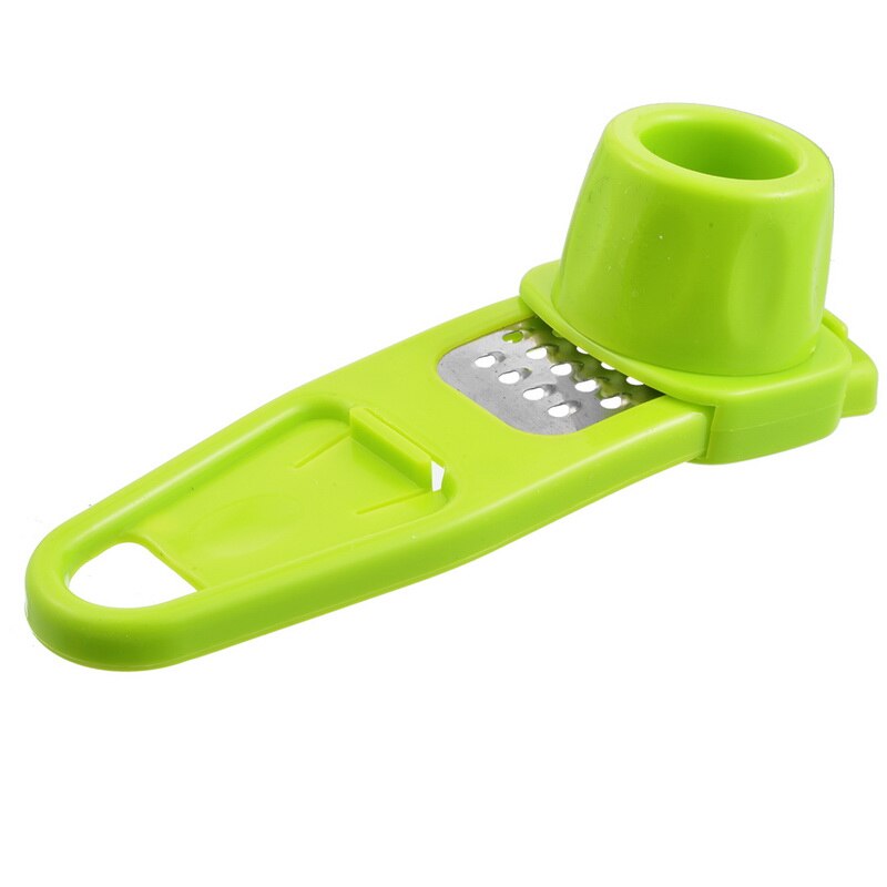 1 Pc Multi-Functionele Knoflook Snijmachine Creatieve Mini Knoflook Slijpen Rasp Slicer Cutter Koken Gereedschap Keuken Accessoires: green