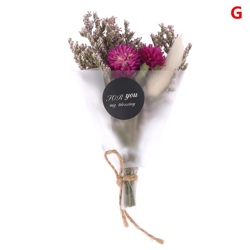 Tør blomst kunstigt krystalgræs til valentinsdag indretning mini buket gør det selv piger tørrede blomster fotografi rekvisit: G