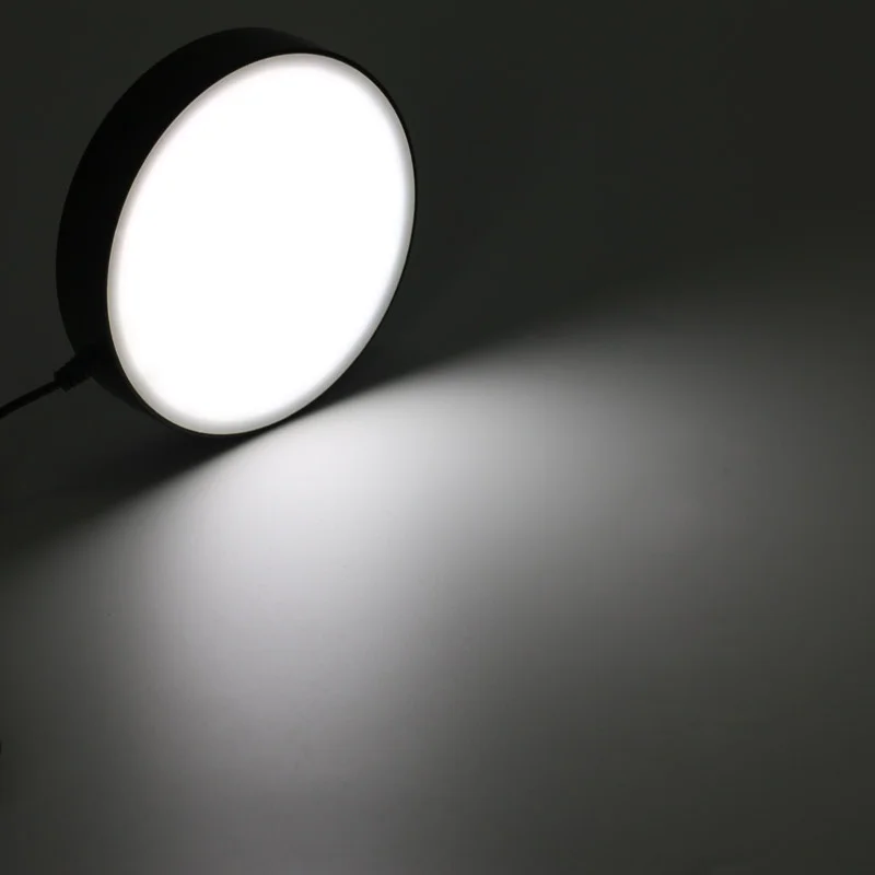 135mm Microscope LED Bottom Round Light Lamp Source Shadowless Backlight Illuminator Industrial Inspection 100V-240V