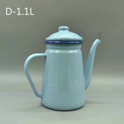 Emalj kaffekanna, emalj vattenkanna, emaljvinkanna. nordisk stil.: D -1.1l