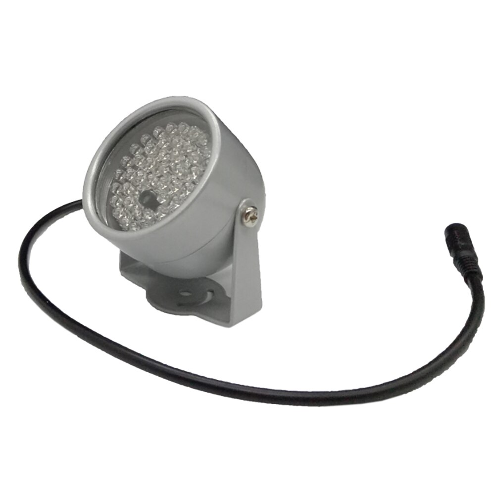 Evolylcam-Iluminación LED infrarrojo IR de 850nm, 48 LEDs, visión nocturna, luz de relleno CCTV para cámara IP de seguridad, Metal, cúpula gris, resistente al agua