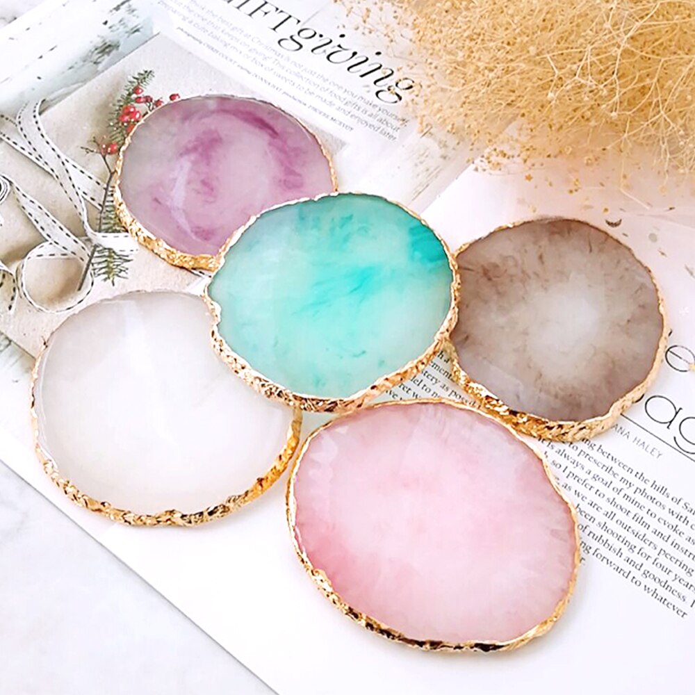 Resin Storage Painted palette Tray Jewelry Display Plate Necklace Ring Earrings Display Tray Decoration Organizer