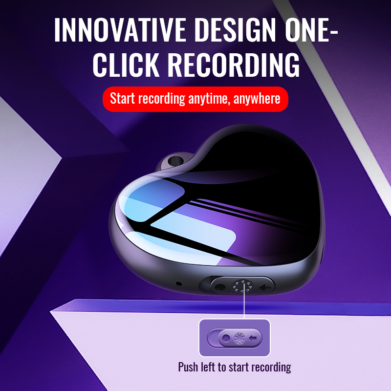 Mini Music Playbaack digitaal opnameapparaat geluid professionele dictafoon audio micro luisteren klein STTWUNAKE