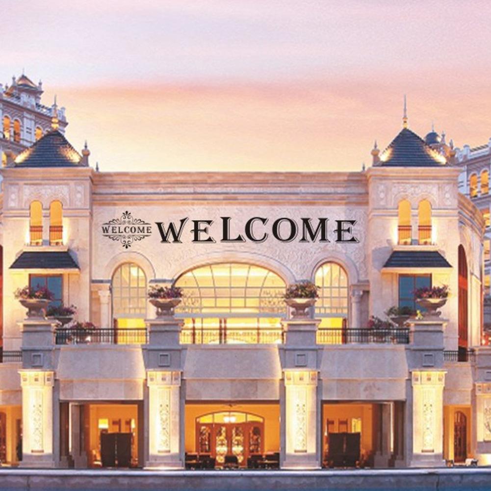 Welcome Sign Stencils Large Plastic Reusable Individual Letter Alphabet Drawing Templates for Hotel Home Porch Decorations DIY