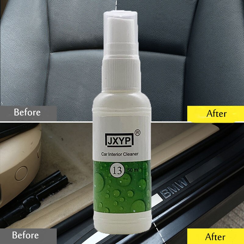 Jxyp -13 20/50ml auton nahkaistuimen istuimen sisäosien puhdistusaine auton ikkunan lasin auton tuulilasin puhdistus autotarvikkeet