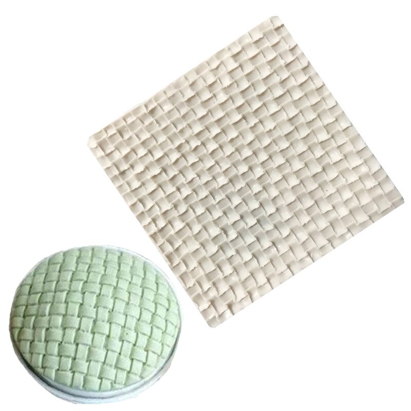 Breien Wol Kant Patroon Fondant Siliconen Mallen Road Knit Printing Pad Textuur Template Cake Decorating Bakken Cupcake Topper: m189