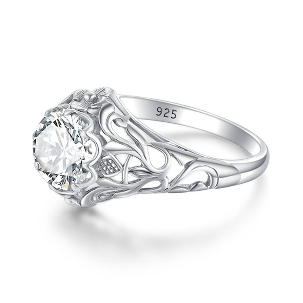 Szjinao impostato di Gioielli Da Sposa per Le Donne 100% Reale dell'argento Sterlina 925 Delicato Ciondolo di Diamanti Anello impostato Partito Famosa Gioielleria Di Marca