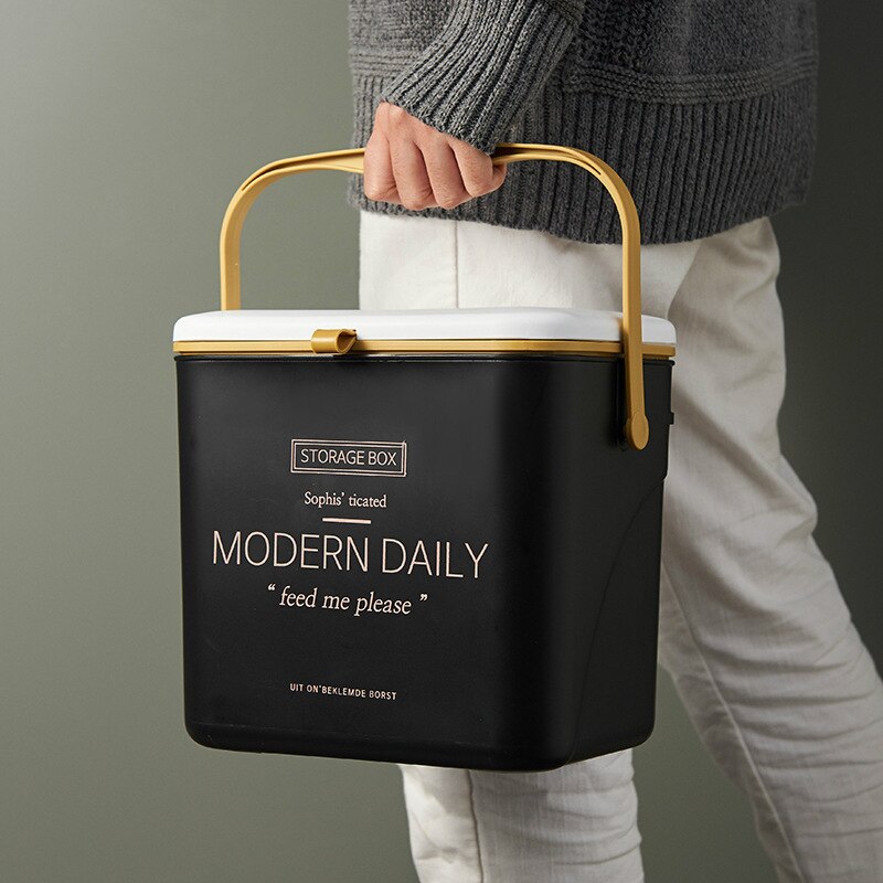 Wall Mounted Trash Can Kitchen Waste Bin Kitchen Cabinet Door Hanging Trash Bins Recycle Rubbish Bin for Kitchen Home Dustbin