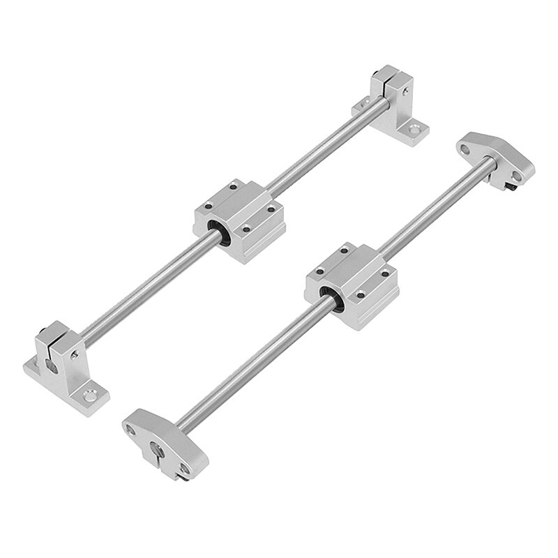 D8mm 8mm Horizontal Double Track Lead Screw Coupling Bearing & Linear Shaft Optical Axis Bearing Set