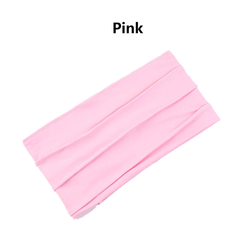 Sport Yoga Vrouwen Antislip Hoofdband Stretch Boho Haarband Elastiek Tulband Running Headwrap Haarband: Roze