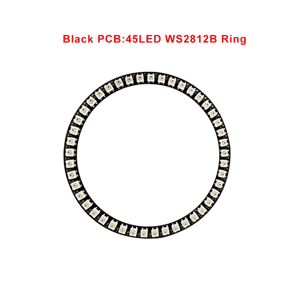 Dc 5V Led Ring Ronde Module 8/16/24/35/45 Pixel Individueel Adresseerbare Ws2812 Rgbic Cirkel Strip Licht Diy Smd5050 Full Color: changeable