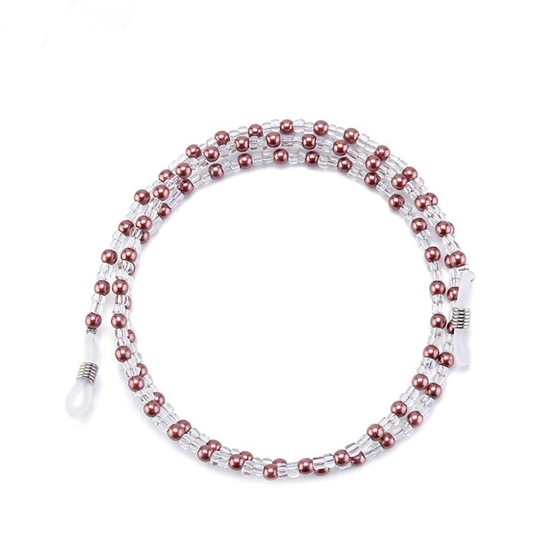 Crystal Cherry Glasses Chain Cute Transparent Beads Pearl Mask Chain Neck Straps Sunglasses Lanyard Women Jewelry: A5