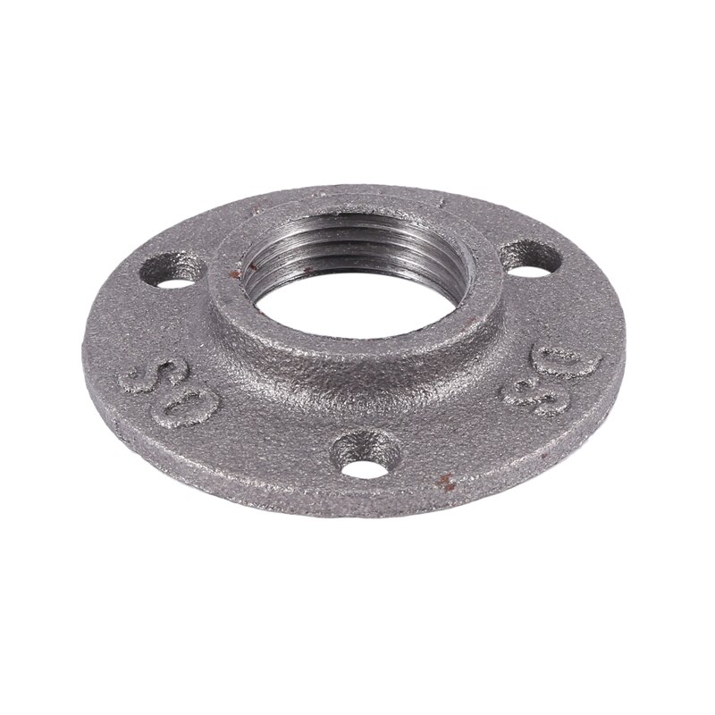 JHD-1 Inches Malleable Cast Iron Pipe Flange, Industrial Pipe Flanges For Threaded Black Pipes And Fittings 1 Pcs
