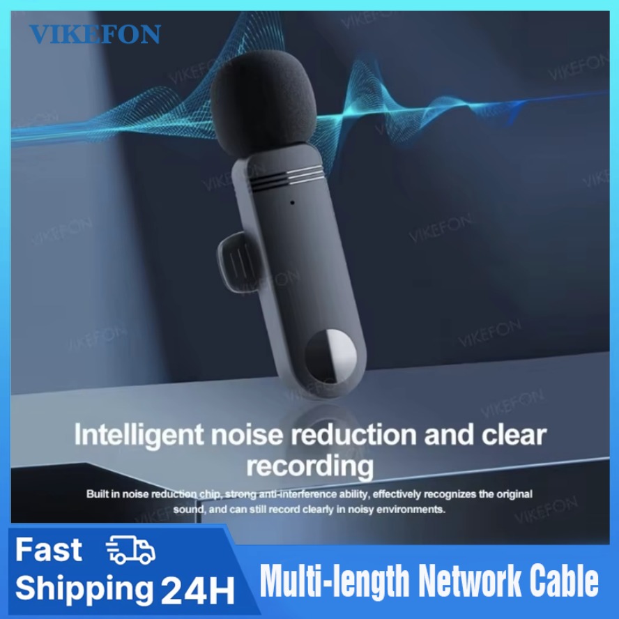 Neues kabelloses Lavalier-Mikrofon, tragbares Mini-Mikrofon für Audio-- und Videoaufnahmen für iPhone und Android, Live-Übertragung, Spielen-Telefonmikrofon