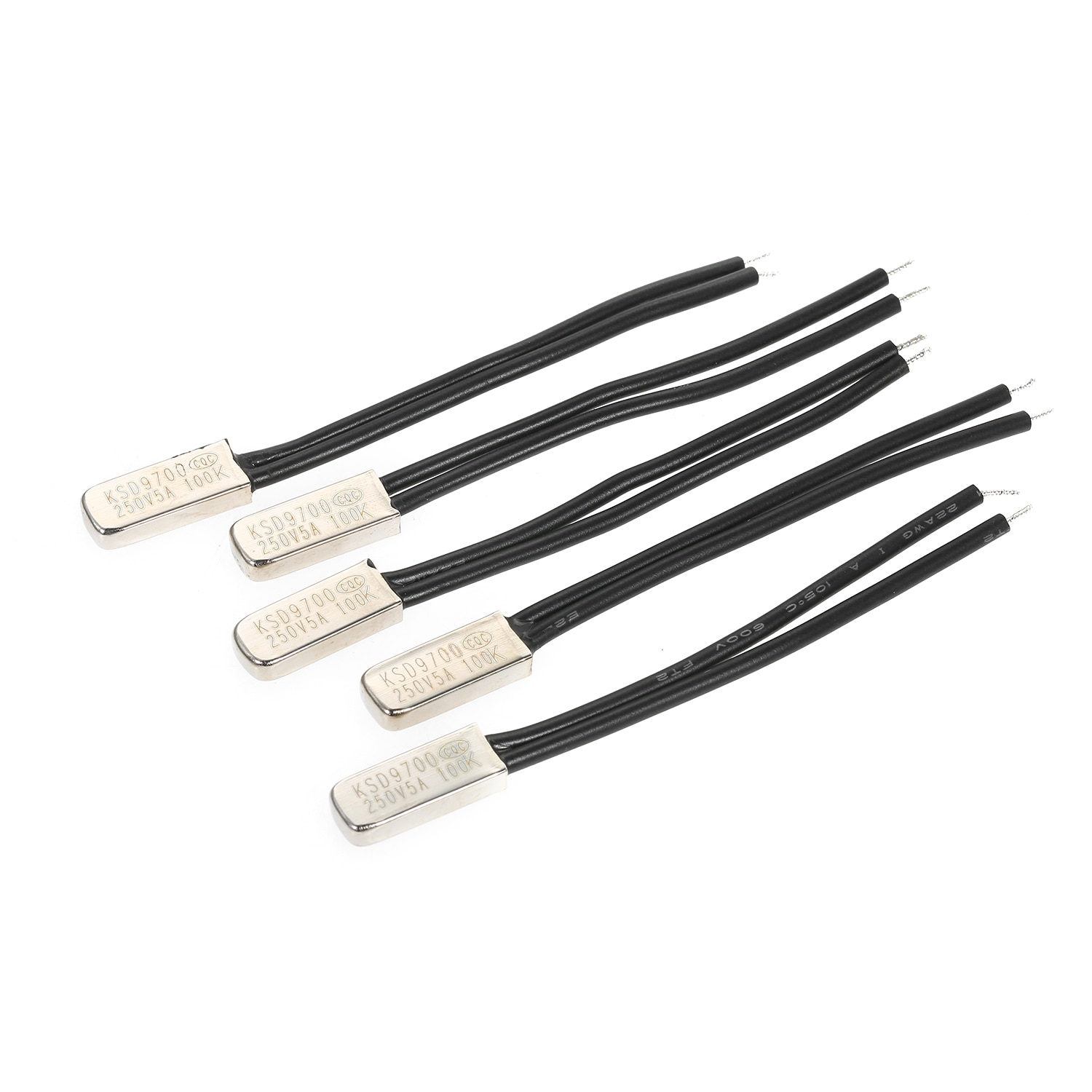 5pcs KSD9700 N.O Temperature Switch Normally Opened Thermal Switch Thermostat Thermal Protector Pack of 5pcs Heat Protector