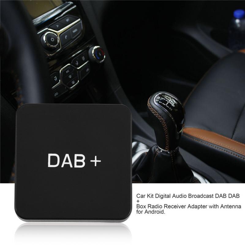 DAB+ Box Digital Radio Antenna Tuner for Car Radio Android 5.1 and Above FM Transmission USB Powered(Black)