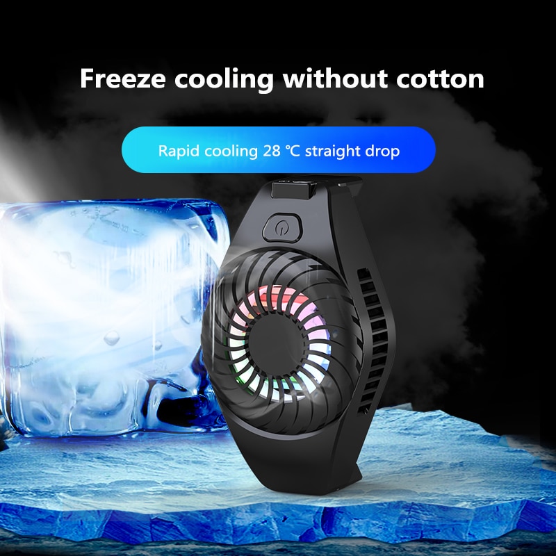 Universal Mobile Phone Cooler Adjustable Cooler Portable Heat Sink For iPhone Samsung Huawei Cooling Fan Game Pad Holder