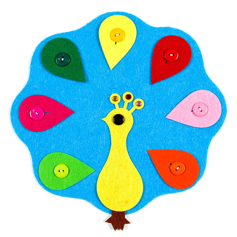 Boutons à fermeture éclair à main, enseignement manuel de la maternelle, bricolage tissu à tisser, jouets éducatifs d'apprentissage précoce pour enfants, aides Montessori: 3