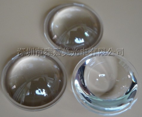 Teho led -linssin halkaisija 23mm muovinen plano -kupera linssi, led -optinen linssi, led -heijastinlinssi