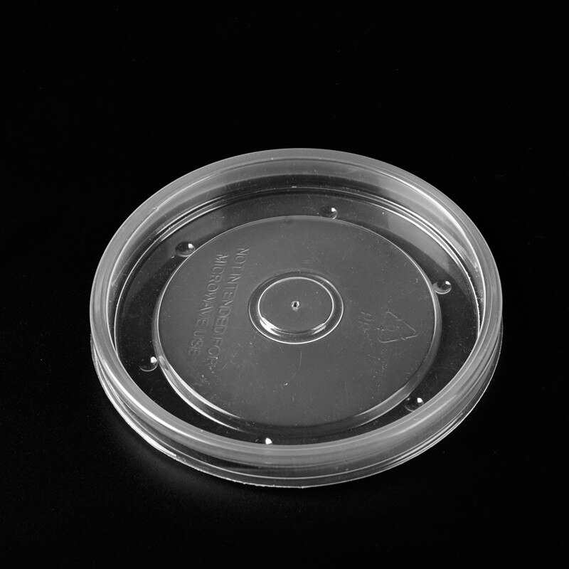 50pcs kraft paper round soup bowl soup bucket disposable lunch box takeaway snack food fruit salad packing cups: only lid / 16oz 50pcs