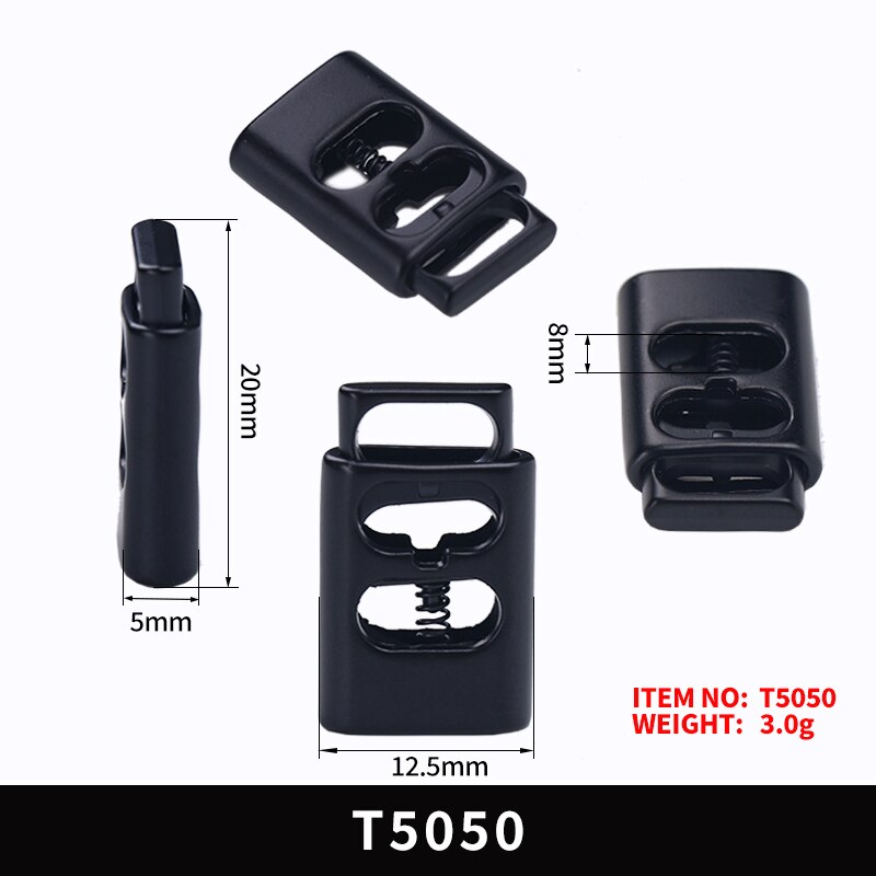 30Pcs Double Hole Cord Locks Plastic Slider Toggle... – Grandado