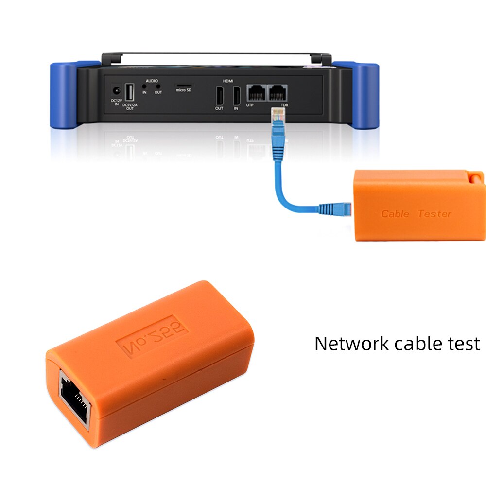 Network cable test box with wangluo cctv tester original accessories cable tester with wangluo cctv tester monitor camera