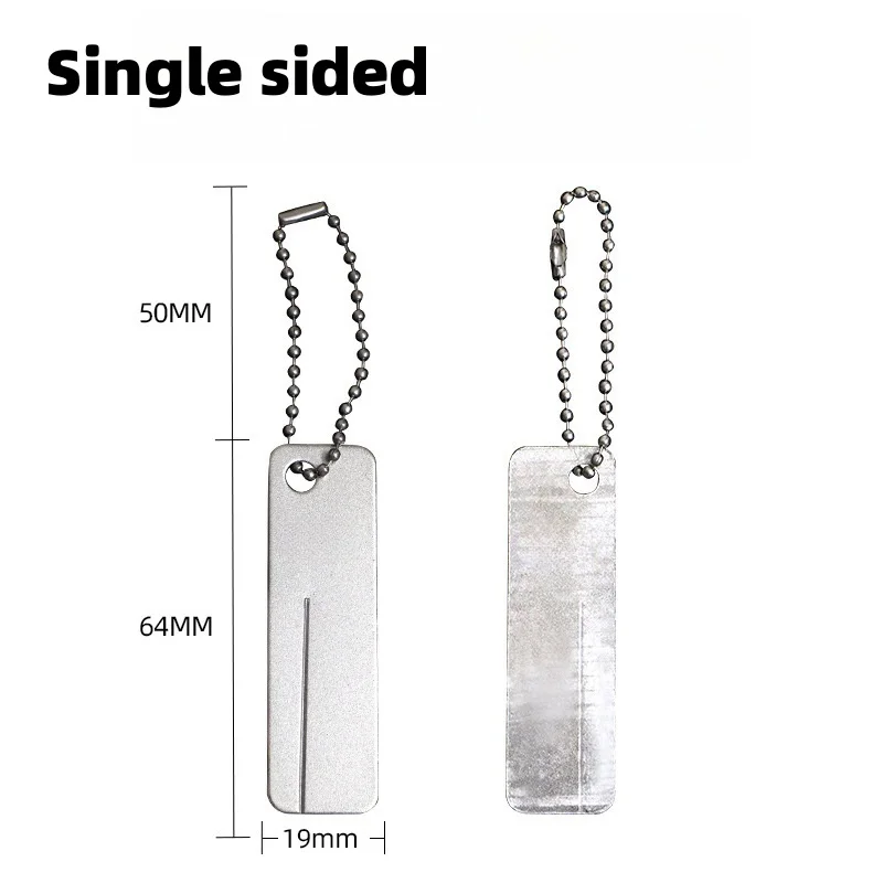 Afilador de cuchillos de piedra de afilar de diamante Mini compacto de doble cara para bolsillo para moler anzuelo para hacer más afilados: M / Rojo