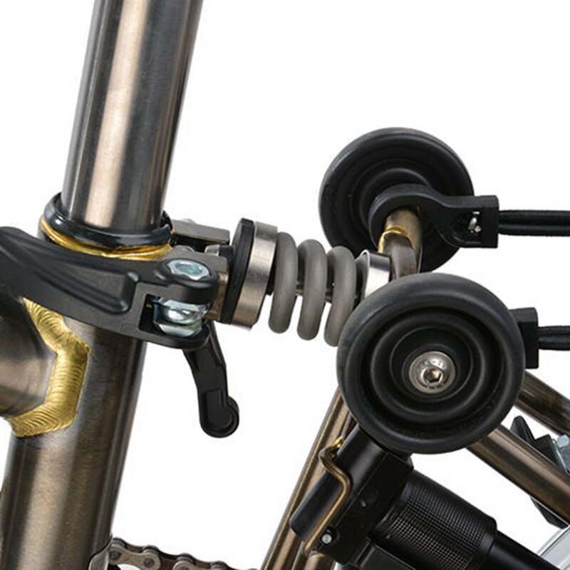 Vtt vélo chocs titane vélo vélo bobine ressort Suspension choc Shox pour Brompton amortisseur