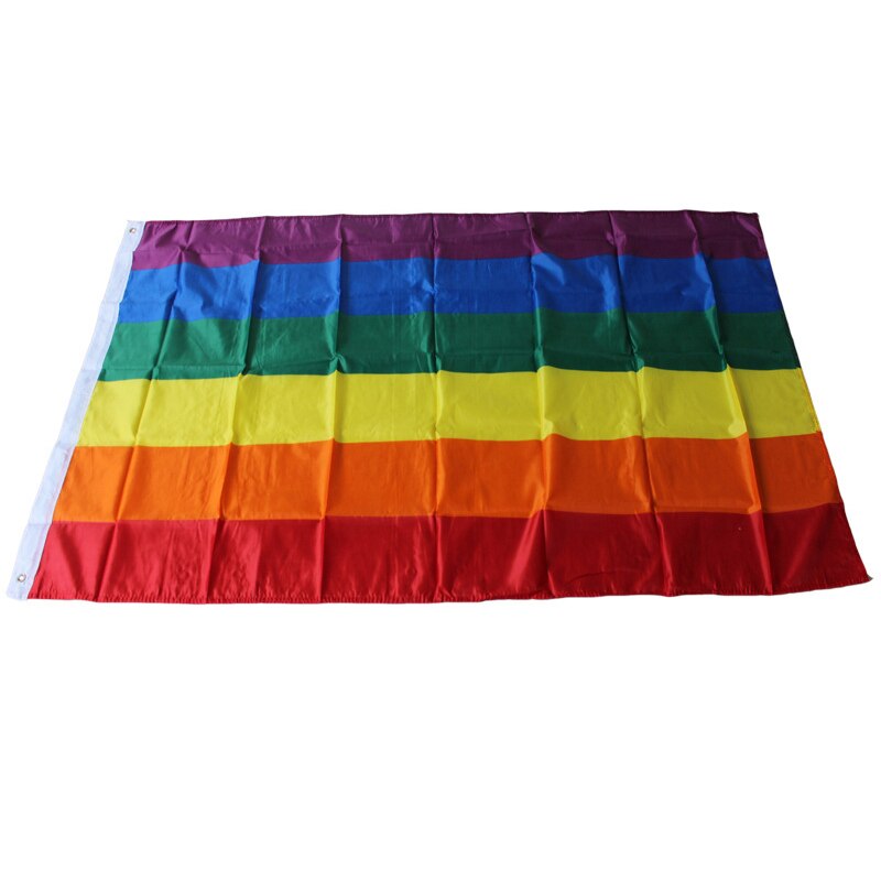 20 stks/partij 90*150 cm Vlag Gay LGBT Pride Banner Vlag Regenboog 3 * 5ft Update