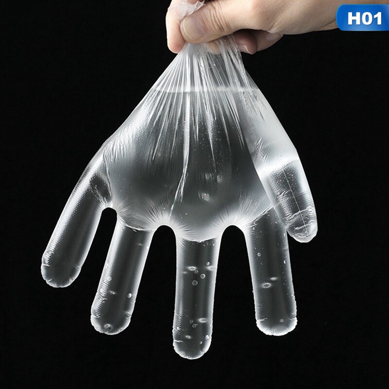 300Pcs Clear Wegwerp Latex Tattoo Handschoenen Tuin Handschoenen Voor Borduurwerk Of Huis Schoonmaken Universele Voedsel Rubber Handschoenen