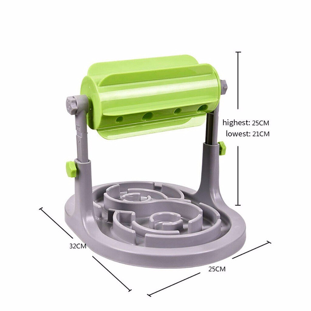 Interactif chien chat mangeoire Puzzle jouet gamelle pour ingestion lente drôle animal jeu Bloat animal de compagnie IQ formation bol divertissement intelligent butinage #0805g30