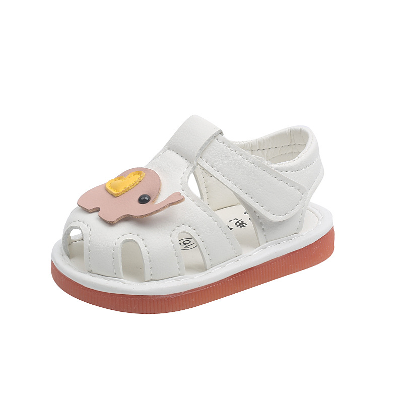 Baby Girls Summer Sandals Anti-collision Toddler Boys Shoes Soft Bottom Baby First Walkers Casual Beach Sandals SXJ066