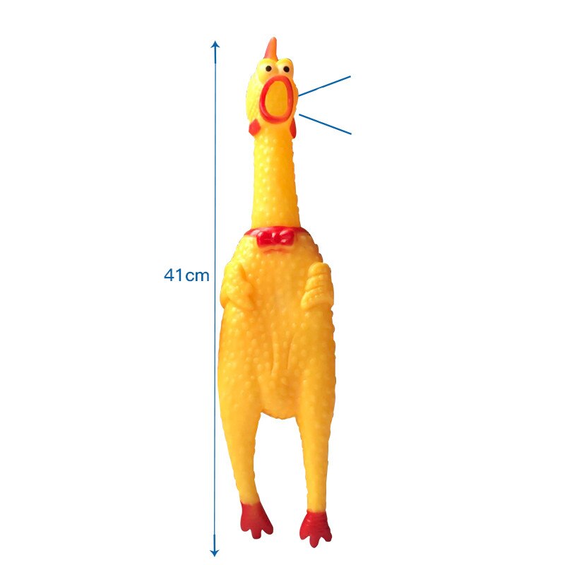 Funny Screaming Kip Huisdieren Hond Speelgoed Squeeze Piepende Sound Funny Speelgoed Veiligheid Rubber Voor Honden Katten Molaire Kauwen speelgoed: L
