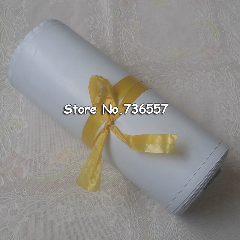 100 sztuk biały plastikowy poczta wysyłka koperta samoklejący wodoodporny pocztowy worek robić przechowywania koperta plastikowy worek na pocztę