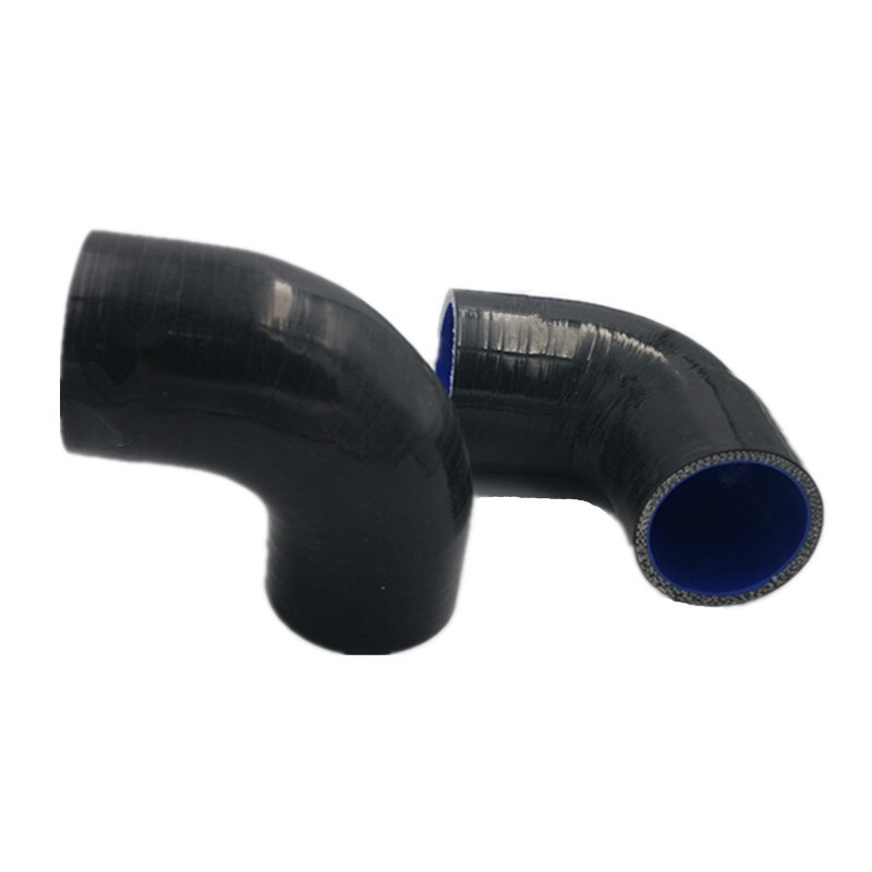 Schwarz Silikon 90 Grad Ellenbogen Reduzieren Schlauch 51mm bis 57mm/60mm/63mm/70mm/76mm/80mm/83mm/89mm